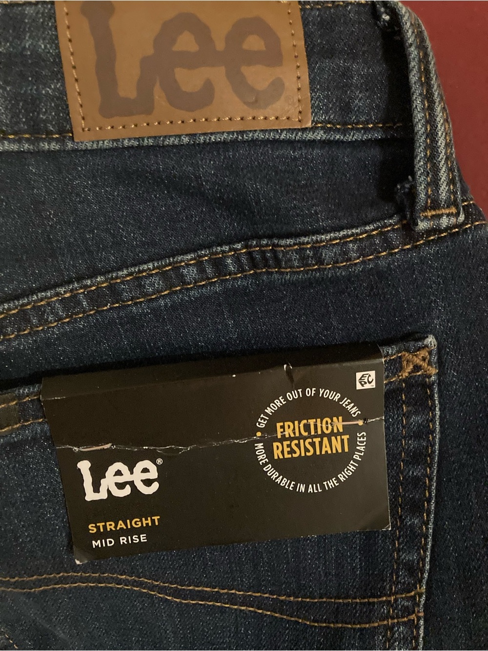 Women’s Lee Midrise Straight Leg Jeans Size 14 Short